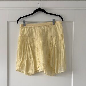 Elegant Yellow Women's Skirt